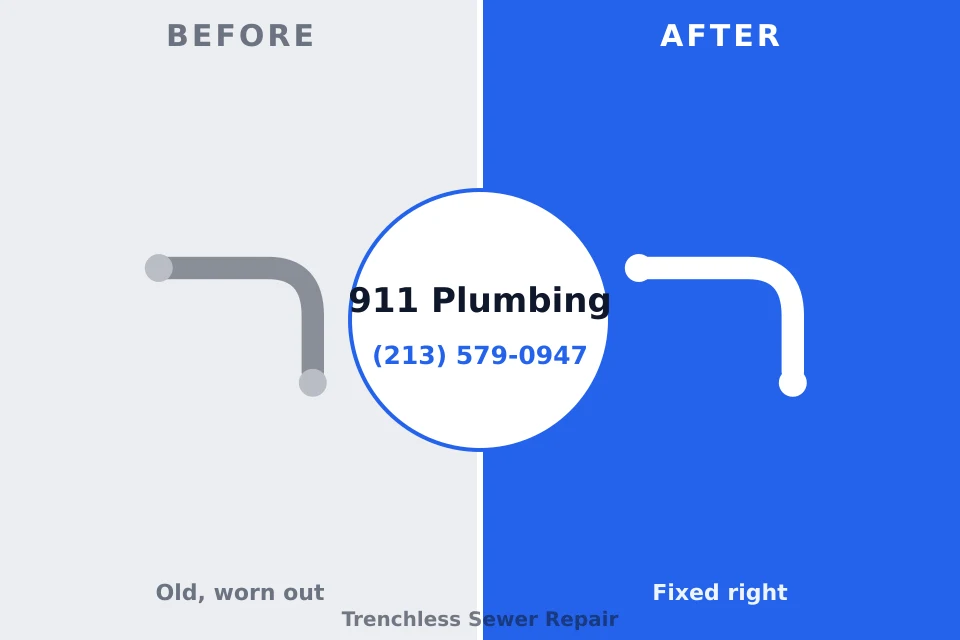Before and after: plumbing company Keystone Heights, FL